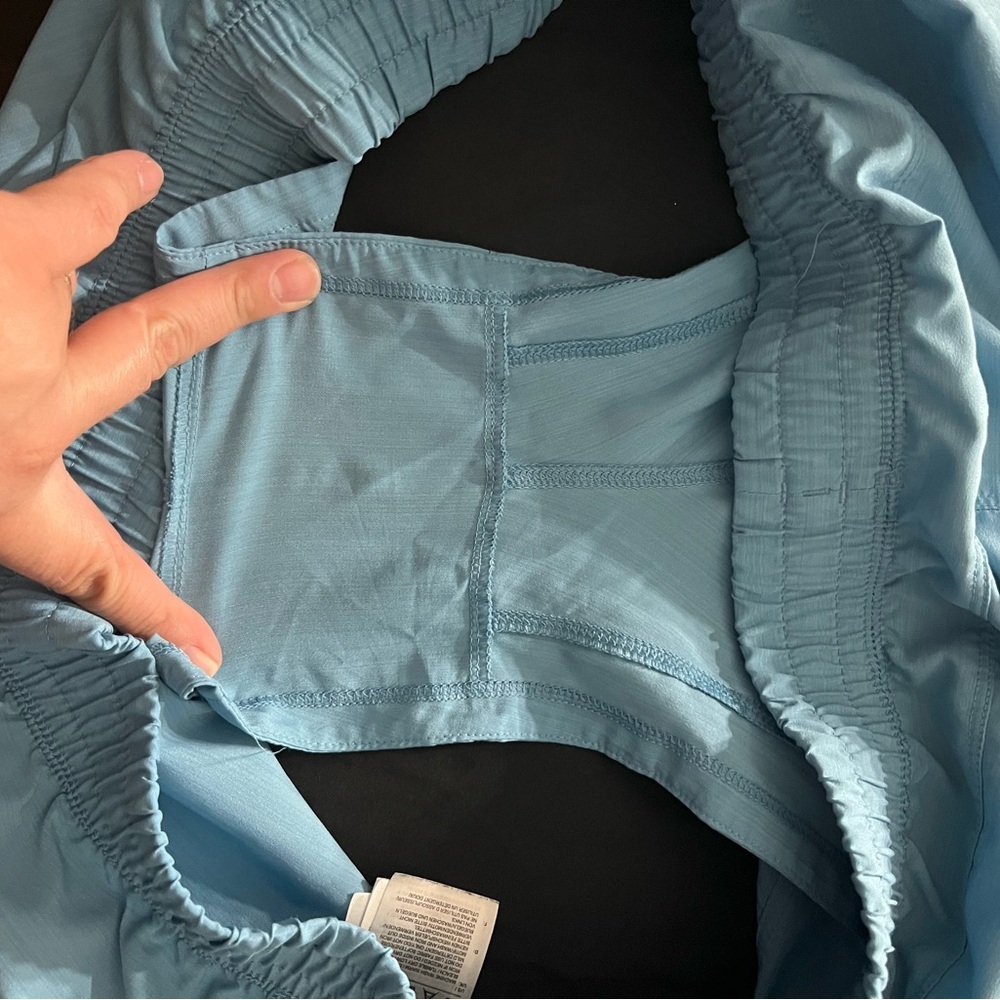 adidas Women's Light Blue Athletic Shorts - Picture 6 of 6